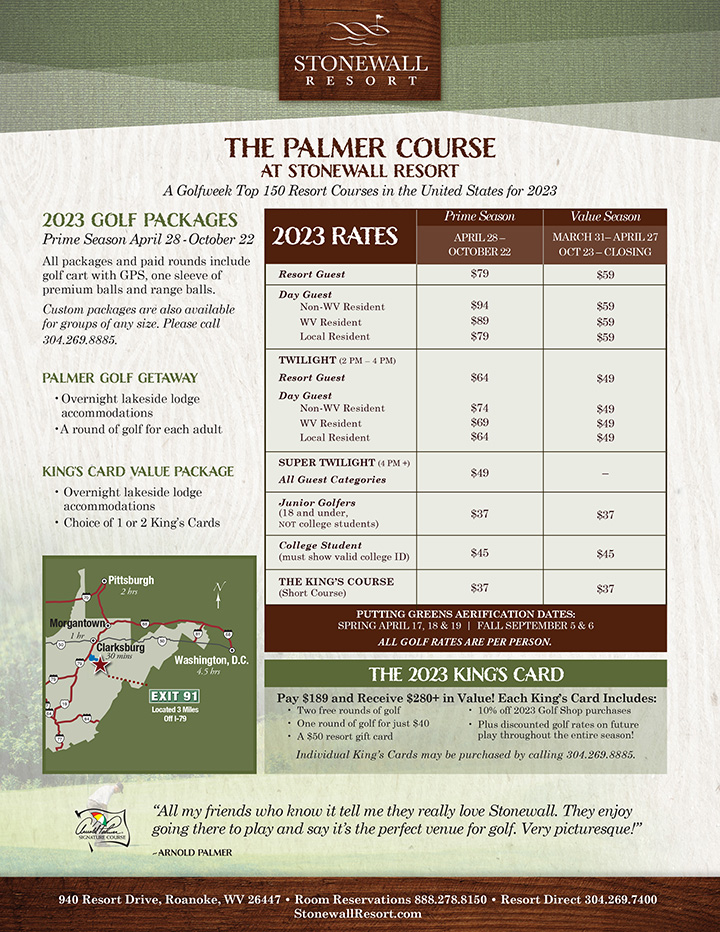 SWR_8.5x11_GolfFlyer_2023_InHousePRESS Holiday Guide Handout Design